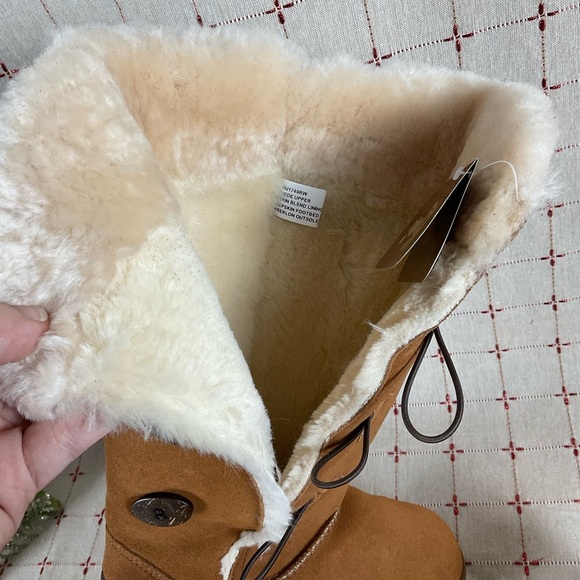 Kemi Australia MU1749RW Brown Suede & Sheepskin Fully Lined Mid Calf Boots Sz 7 - Picture 10 of 10